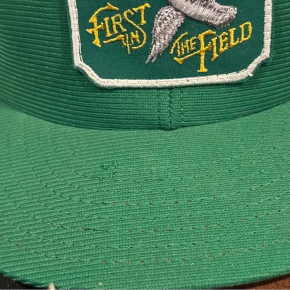 REMINGTON First In The Field Snapback Green Goose Patch MADE USA Large - Picture 10 of 10
